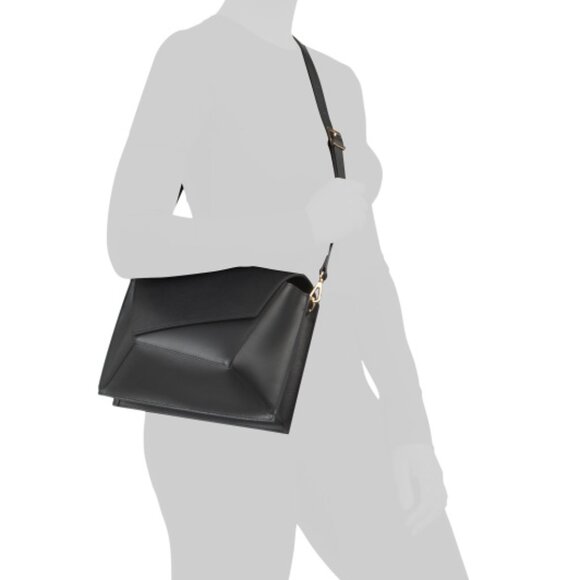 ISADORA Made In Italy Leather Geo Crossbody - Picture 2 of 4